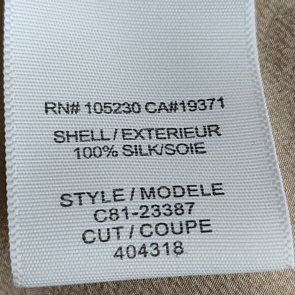 Joie Ivory Cream 100% Silk Chiffon Round Neck Top Clean Girl - Picture 5 of 5